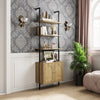 Ladder Shelf Bookcase 3 Tier Display Stand Storage Cupboard Shelving Wall Rack