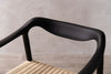 RATTAN SEAT WOODEN FRAME SCANDINAVIAN STYLE DINING CHAIR