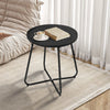 Round Side Coffee Table Tray Sofa Desk LivingRoom Night Stand End Metal Console