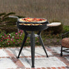 2 IN 1 Garden Charcoal BBQ Grill Fire Pit W/ Swivel Grill Handle & Cutting Board