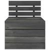 6 Piece Garden Pallet Lounge Set Solid Pinewood Dark Grey