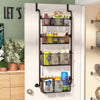 Over The Door Kitchen Cupboard & Pantry Tin Jar Spice Storage Holder Shelf Rack