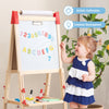 3-in-1 Kids Art Easel Toddler Adjustable Double-sided Wooden Magnetic Easel