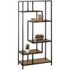 5-Tier Bookshelf Free Standing Wooden Tall Bookcase Collectables Display Storage