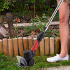 12V Garden Electric Cordless Hedge Trimmer Extendable Pole w/2 Batteries&Charger
