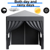 2X2M Pop-up Gazebo Heavy Duty Marketstall Garden Canopy Tent with 4 Side Outdoor