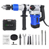 Electric Rotary Hammer Drill 2500W Demolition SDS Plus Bit Sets Chisel Breaker