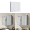 Bathroom Wall Hung LED Mirror Cabinet with Shelf/Shaver Socket/Anti-Fog Demister