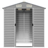 Garden Shed Grey 191x130x198 Galvanised Steel J9C7