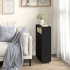 Slim Bathroom Storage Cabinet Narrow Rolling Storage Organizer-Black