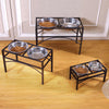 Raised Dog Bowls Pet Feeder Raised Elevated Stainless Steel Food Water Bowls