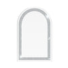 Crushed Diamond Crystal Glass Silver Frame Bevelled Wall Mirror Venetian 90X60cm