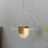 Metal Hanging Planter Basket Wall Ceiling Plant Flower Pot Holder Office Decor