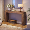 160cm Solid Wood Console Table Entryway Sofa Table for Living Room, Hallway