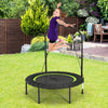 40" Mini Trampoline Foldable Fitness Trampolines with Height Adjustable Handle