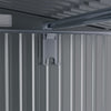 10 X 8ft Outdoor Garden Storage Shed w/Doule Slide Doors Galvanised Metal Black