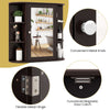 Bathroom Multipurpose Medicine Cabinet-Brown