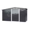 Galvanised Steel Garden Shed Outdoor Yard Tools Firewood Log Storage Organiser