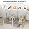 XXL Heavy Duty Dog Playpen Acrylic Panel Whelping Box Pet Crate Kennel Fence Pen