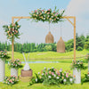 Set of 2 Wooden Wedding Arch Stand Backdrop Flower Balloon Frame Party