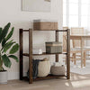 3-Tier Storage Rack Black 80x38x90 Solid Wood Pine G1P8