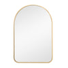 Gold Curved Arch Metal Frame Mirror Wall Vanity Hang Entryway Bathroom