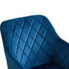 Set of 2 Armchairs Dining Chairs with Arms Velvet PU Faux Leather Chairs Kitchen