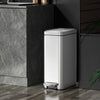 Stainless Steel Trash Can Kitchen Bin Pedal Office Rubbish Storage