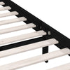 Bed Frame Black Solid Wood Pine 90x200 L5W4