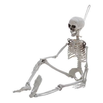 Large Poseable Full Size Human Skeleton Bone Props Halloween Haunted Party Decor