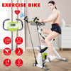 Indoor Cardio Folding Magnetic Exercise Bike Workout LCD Monitor Adjustable Seat