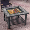Outdoor Firepit Fire Bowl BBQ Grill Garden Table Stove Patio Barbecue Brazier