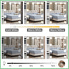 For Bedroom Vanity Makeup Desk Set Dressing Table With Stool LED Lighted Mirror