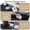 Lift up High Gloss Coffee Table LED Living Room Storage W/ Socket Outlet Black