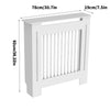 92cm Tall Radiator Cover White Grey Traditional MDF Wood Cabinet Grill Cover