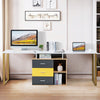 Computer Desk for Two Person 2 in 1 Double Writing Study Workstation 3 Drawers