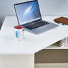 Black/ White Corner Computer Desk PC Laptop Table Book Shelves Home Study Office