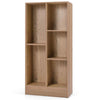 Open Display Cabinet Organizer Living Room 5-Cube Bookshelf-Natural