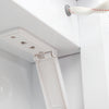 Led Mirror Medicine Cabinet Glass Shelves Waterproof Toiletries Cosmetics Clock