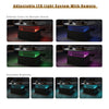 Coffee Table with LED Lights Cocktail Sofa Center Table for Living Room Black