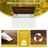 Flip-top Storage Chest 2-in-1 Modern Wooden Storage Bench Trunk Organizer Bench