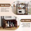 3-Tier Kitchen Bakers Rack Microwave Stand w/Cabinet