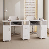 Double Pro Manicure Table Salon Nail Station Beauty Desk with Dust Collector