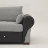 Upholstered Fabric 2 3 Seater Sofa Suite Couch Settee Set Padded Seat Furniture