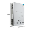 18L Instant Gas Hot Water Heater Tankless Propane Gas Boiler LPG Water Heater UK