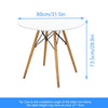 Round Dining Table for 2-4 Seat Kitchen Home Coffee Table Lounge Restaurant New