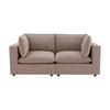 Dusk Boston Sand Velvet 2 Seater Sofa RRP £560