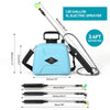 5L Electric Garden Sprayer Battery Powered Water Sprayer w/3 Nozzles Weed