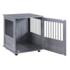 Furniture Style Dog Crate, Puppy Cage End Table, Pet Kennel House with Doors