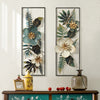 Metal Wall Art Flower Hangings Wall Sculptures Livingroom Decor Ornament 33*21in